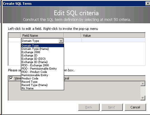 Create SQL